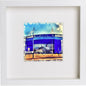 Leicester City Football Club, The King Power Stadium 0096 in White frame, premium wall art print