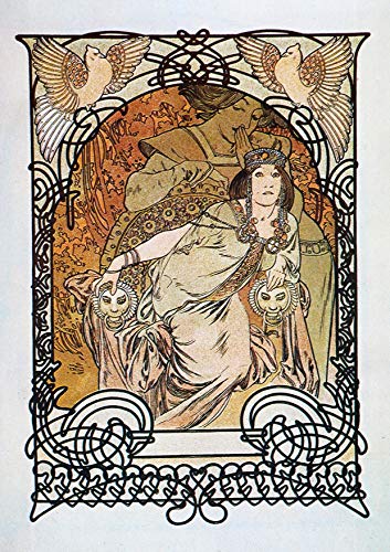 L Lumartos Vintage Poster Alphonse Mucha Ilsee Princesse De Tripoli 1897b