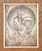 Vintage Poster Alphonse Mucha in Wood frame, premium wall art print