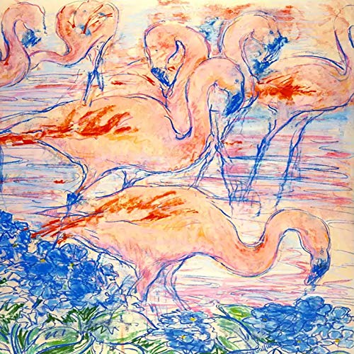 L Lumartos Vintage The Flamingoes Poster