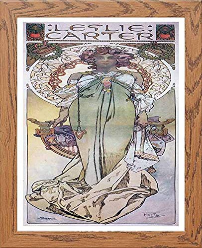 L Lumartos Vintage Poster Alphonse Mucha Leslie Carter 1908
