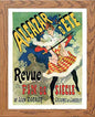 Vintage Poster Revue Fin De Sicle Alcazar Dt in Wood frame, premium wall art print