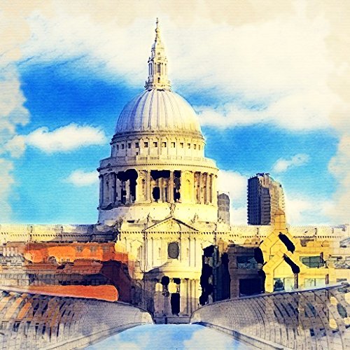 Lumartos London St Paul's Cathedral Framed Art Print 107