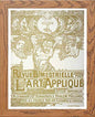 Vintage Poster Revue Bimestrielle Pour Lart Applique in Wood frame, premium wall art print
