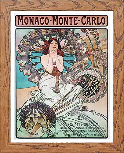 L Lumartos Vintage Poster Alphonse Mucha Manaco Monte Carlo 1897