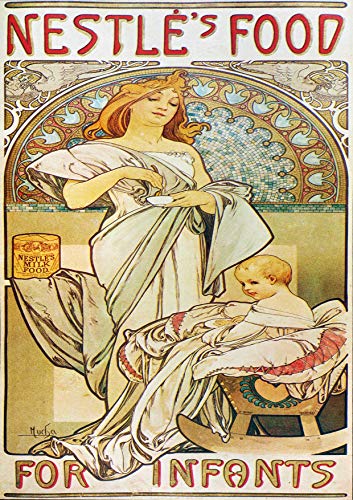 L Lumartos Vintage Poster Alphonse Mucha Nestles Food For Infants 1898