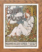 Vintage Poster Century Magazine Midsummer Holiday in Wood frame, premium wall art print