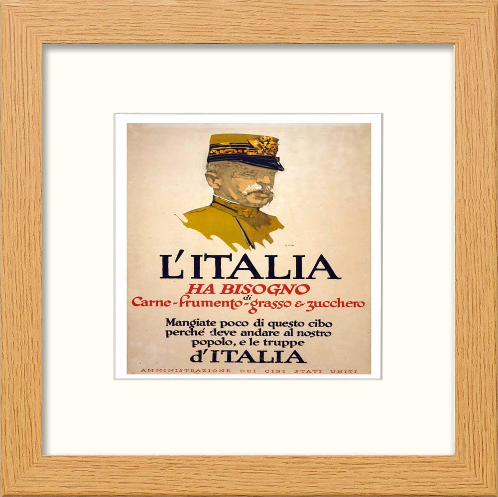 LUMARTOS Vintage Poster Italy L'italia