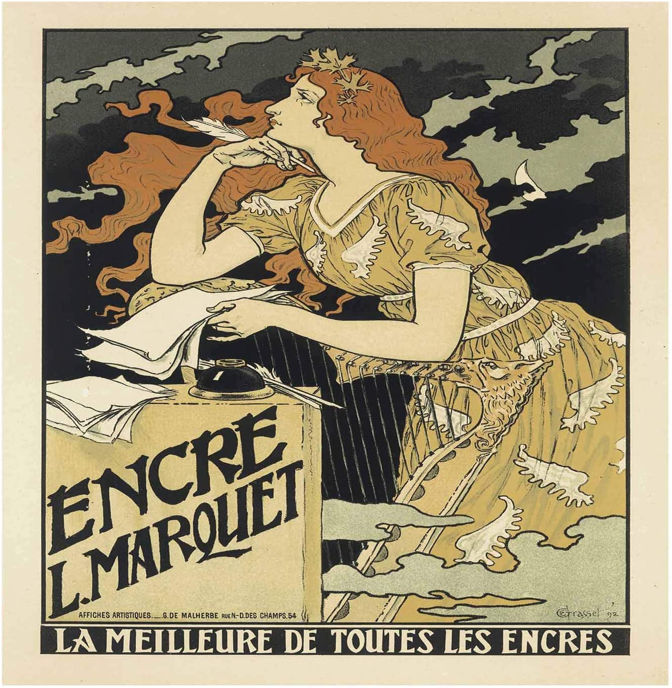 LUMARTOS Vintage Poster Maf158 Encre L Marquet Eugene Grasset