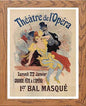 Vintage Poster Maf105 Theatre De L'opera Jules Cheret in Wood frame, premium wall art print
