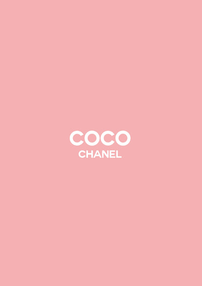 LUMARTOS Coco Chanel Quote Print