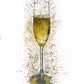 Lumartos Champagne Glass Splash Print