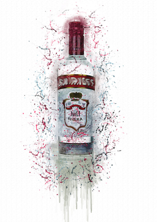Lumartos Russian Vodka Splash Print